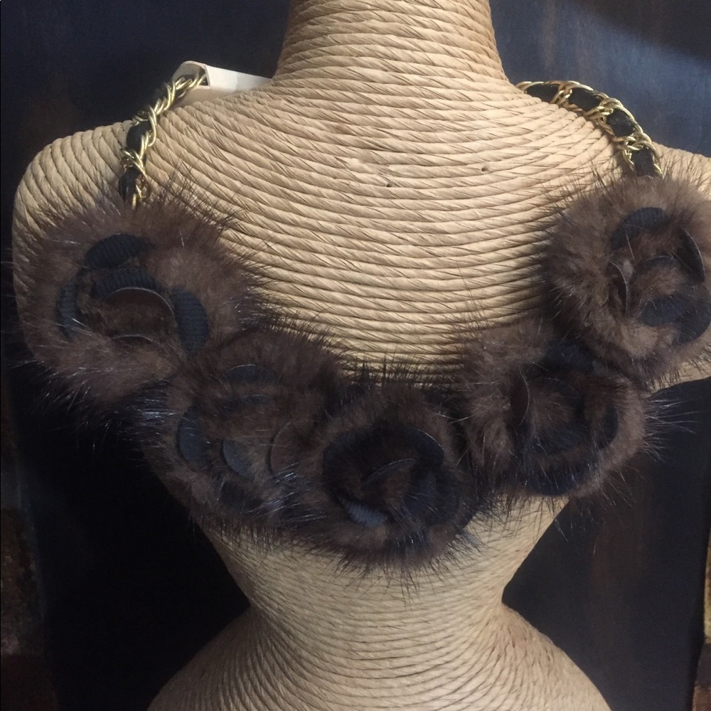 Chocolate Brown Fashion Necklace.